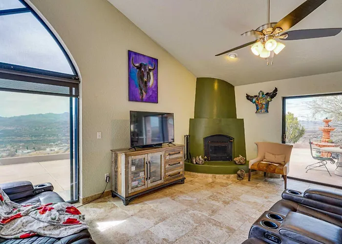 Views + Fire Pit: Hilltop Retreat In Rio Rico! Rio Rico